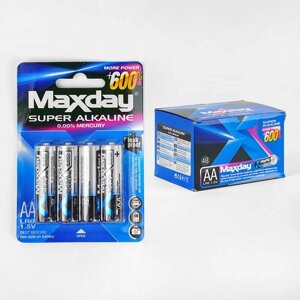 Батарейки “Maxday” C57143 (20) Alcaline, пальчикові, АА 1,5V, ЦІНА ЗА 48 ШТ. У БЛОЦІ [Склад зберігання: Одеса №4]