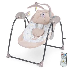 Крісло-гойдалка для немовлят з електро-заколисуванням Bambi PD-A032-13 (механізм гойдання: маятник) [Склад зберігання: