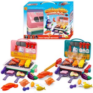 Майстер Гриль 22542 "WToys", 2 види, продукти змінюють колір, звук, підсвічування, кухонне приладдя, холодна пара, в
