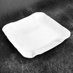 Блюдо порцеляна "Grass" 22*22*3.5см Stenson MC4891-8.5 [Склад зберігання: Одеса №3]