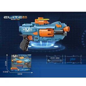 Пістолет 7037-15 стріляє м’якими патронами, автоматичний принцип роботи, 16 патронів, в коробці [Склад зберігання: