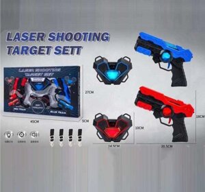 Пістолети з мішенями 9803-6 2 бластери, 2 мішені, звуки, підсвічування, в коробці [Склад зберігання: Одеса №4]