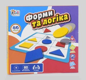 Розвиваюча гра "Форми та логіка" UKB-B 0034 "4FUN Game Club", українською мовою, в коробці [Склад зберігання: Одеса №4]