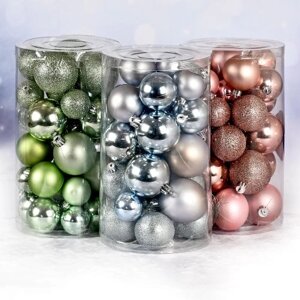 Ялинкові кульки 4-6см 30шт/наб Stenson 9638 [Склад зберігання: Одеса №3]