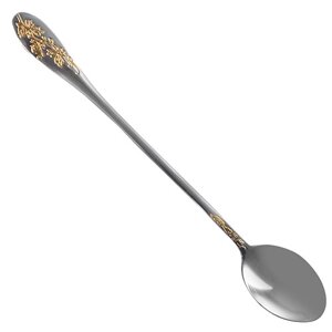 Ложка десертна SS "Golden Rose" 6шт/наб 19.5см Stenson R86921 [Склад зберігання: Одеса №3]