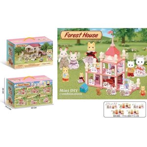 Будиночок 111-434 F 2 флоксові тварини, підсвічування, меблі, в коробці [Склад зберігання: Одеса №4]