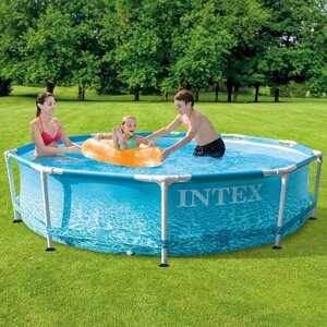 Каркасний басейн Intex 28206 (76*305 см., об'єм: 4485 л., серія: Metal Frame) [Склад зберігання: Одеса №4]