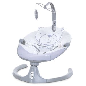 Крісло-шезлонг для немовлят з електро-заколисуванням El Camino ME 1116 CUTE Gray (механізм гойдання: поворотний) [Склад