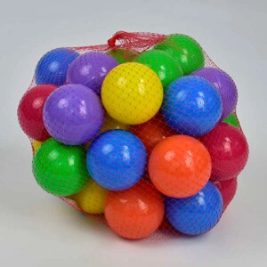 Набір м'ячів для дитячих ігрових центрів M Toys 16026 (Ø 7 см., 30 шт. в сітці) [Склад зберігання: Одеса №4]