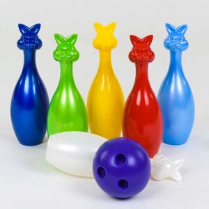 Кеглі "6" +1 куля зайці 023 (6) в сітці "BAMSIC" [Склад зберігання: Одеса №4]