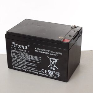 Акумулятор для дитячого електромобіля Aroma 12V10Ah-Battery (Pb/Ca, 12V, 10Ah/20Hr, 95*100*153 мм, Китай, 2022 рік)