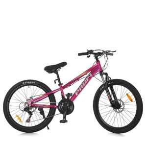 Спортивний велосипед Profi MTB2401-3 ( коліс: 24", 21 швидкість, алюмінієва рама: 11", швидкознімні колеса) [Склад