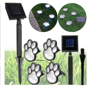 Світильник вуличний LED сонячна панель "Paw Prints Lights" 13*11*19см Stenson R93621 [Склад зберігання: Одеса №3]