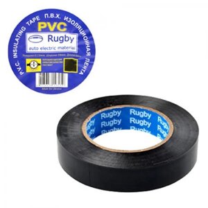 Ізолента ПВХ 50м "Rugby" чорна Stenson RUGBY 50m black [Склад зберігання: Одеса №3]