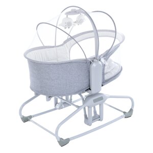 Лiжечко-колиска-гойдалка для немовлят з електро-заколисуванням Mastela 3088 (механізм гойдання: вперед-назад, музика,