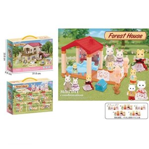 Будиночок 111-435 A 2 флоксові тварини, підсвічування, меблі, в коробці [Склад зберігання: Одеса №4]