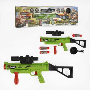 Автомат HS 16 снаряд з підсвічуванням, мішень, знімний оптичний приціл, знімний приклад, в коробці [Склад зберігання: