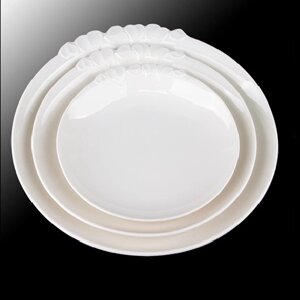 Блюдо порцеляна "Edge" 12" (30.5см) Stenson (MC4874-12) [Склад зберігання: Одеса №3]