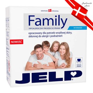 FAMILY Гіпоалергенний пральний порошок для білого 2,24 кг 90029 / 5713183900290 "JELP" [Склад зберігання: Одеса №4]