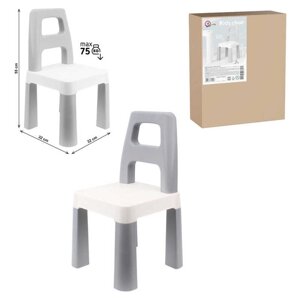 Дитячий стілець 0198 Сірий "Technok Toys", 32х32х55 см, у коробці [Склад зберігання: Одеса №4]