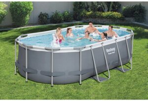 Каркасний басейн Bestway 56620 (100*250*427 см., об'єм: 7250 л., картриджний фільтр-насос 2006 л/год, дозатор хлору,