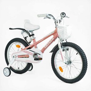 Велосипед дитячий двоколісний 18" Corso TG-60323 "TAYGER" алюмінієва рама, ручне гальмо, дод. колеса, дзвоник,