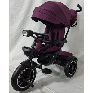 Велосипед дитячий триколісний El Camino ME 1193 MODENA Purple (колеса: передні Ø26 см, задні Ø23 см, батьківська ручка,