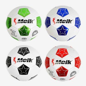 М`яч футбольний C 56001 (50) 4 види, вага 310-330 грам, м`який PVC, гумовий балон, розмір №5 [Склад зберігання: Одеса