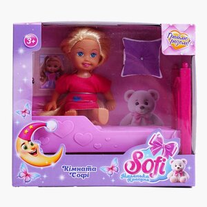 Лялька Sofi 38369 “Кімната Софі”, лялька, ліжечко, висоат ляльки 11 см, в коробці [Склад зберігання: Одеса №4]