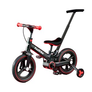Велосипед-трансформер Best Trike BT-84119 колеса PU 12’’, батьківська ручка, з’ємні педалі, ручне гальмо, допоміжні