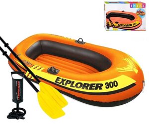Лодка надувная гребная Intex 58332 Explorer 300 [Склад зберігання: Одеса №4]