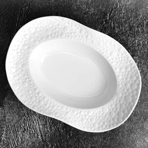 Блюдо порцеляна "Pimples" 30.5*21.5*8см Stenson MC4880-12 [Склад зберігання: Одеса №3]