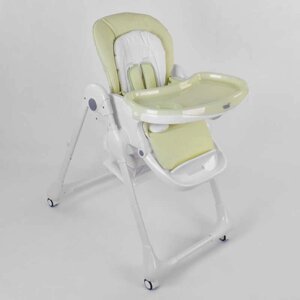 Стільчик для годування немовлят Toti W-56077 (м'який PU, м'який вкладиш, 4 колеса, знімний столик, в коробці) [Склад