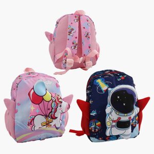 Дитячий рюкзак C 72885 висота: 30 см, одне відділення на блискавці, регульована довжина лямок, нагрудний ремінь,