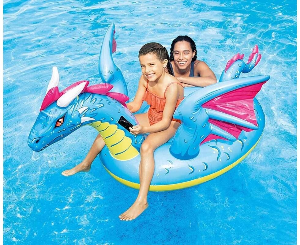 Надувна іграшка для плавання Intex 57563 «Дракон» (201х191 см) [Склад зберігання: Одеса №4] від компанії CD-Market - фото 1