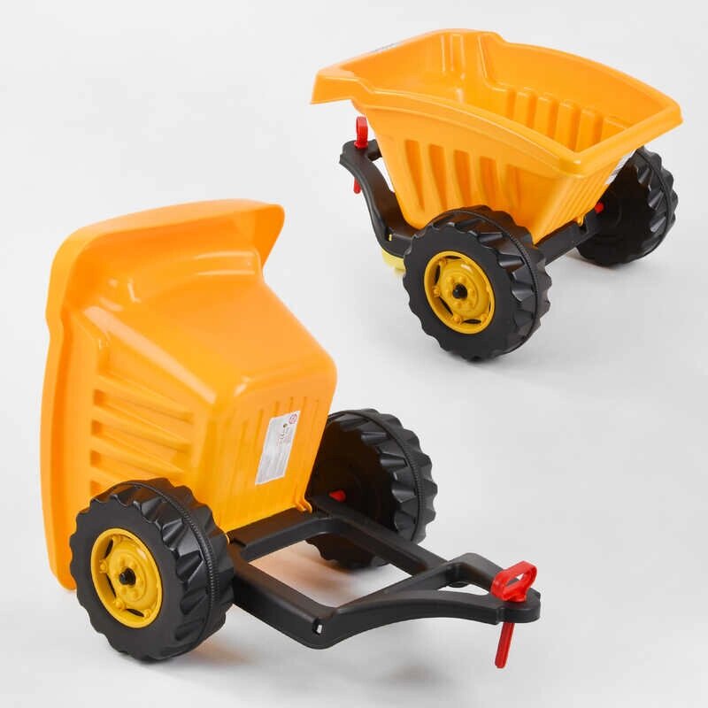 Причіп для педального трактора Pilsan 07-317 ЖОВТИЙ, в пакеті [Склад зберігання: Одеса №4] від компанії CD-Market - фото 1