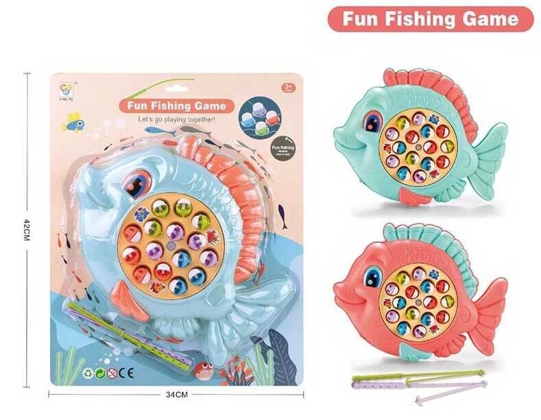 Риболовля 838 (60/2) “Fun Fishing Game”, 15 риб, 2 видки, на листі [Склад зберігання: Одеса №4] від компанії CD-Market - фото 1