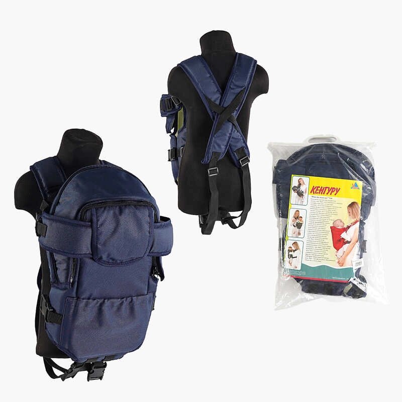 Рюкзак-кенгуру №8 лежачи, колір темно-синій. Призначений для дітей з двомісячного віку [Склад зберігання: Одеса №4] від компанії CD-Market - фото 1