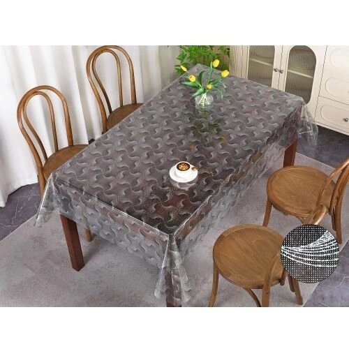 Скатертина-клейонка рідке скло з голографічним малюнком Laser 0.80*20м Stenson MA-5937-80 [Склад зберігання: Одеса №3] від компанії CD-Market - фото 1