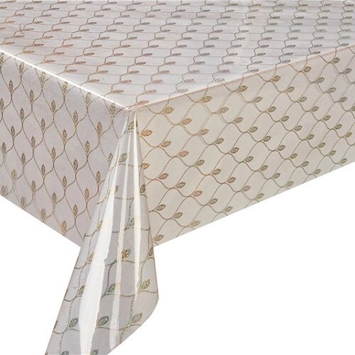 Скатертина-клейонка рідке скло з голографічним малюнком Laser 1.37*20м Stenson MA-2922 [Склад зберігання: Одеса №3] від компанії CD-Market - фото 1