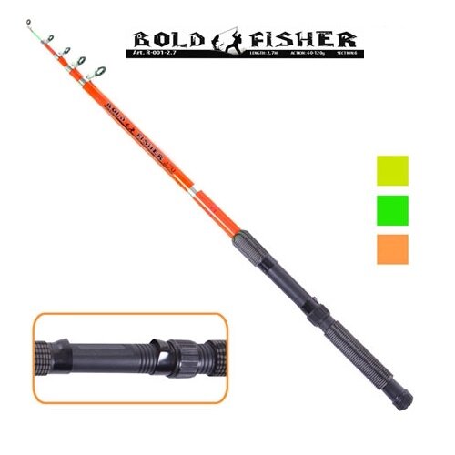 Спінінг телескоп "Bold fisher" 3.3м 60-120г 6к Stenson (R-001-3.3) [Склад зберігання: Одеса №3] від компанії CD-Market - фото 1