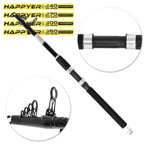 Спінінг телескоп складане кільце 3.6м Stenson SF24329-3.6 [Склад зберігання: Одеса №3] від компанії CD-Market - фото 1