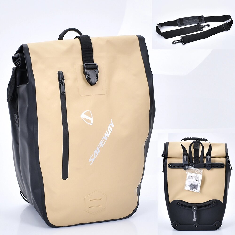 Сумка багажника для електровелоcипеда Safeway MEB 700C NOVA TRUNK BAG BEIGE [Склад зберігання: Одеса №2] від компанії CD-Market - фото 1