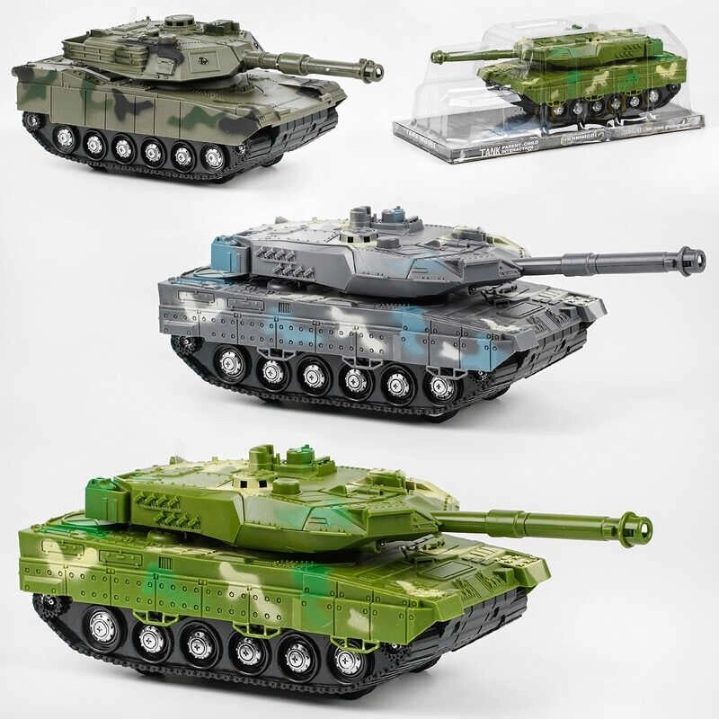 Танк 383-23 D/24D/24D1 (48/2) "Tank Model", світло, інерція, тріскачка, рухоме дуло, у слюді [Склад зберігання: Одеса від компанії CD-Market - фото 1