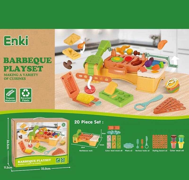 Тісто для ліплення EK 6038 , 4 кольори тіста, екструдер, форми, інструменти, тарілки, в коробці [Склад зберігання: від компанії CD-Market - фото 1