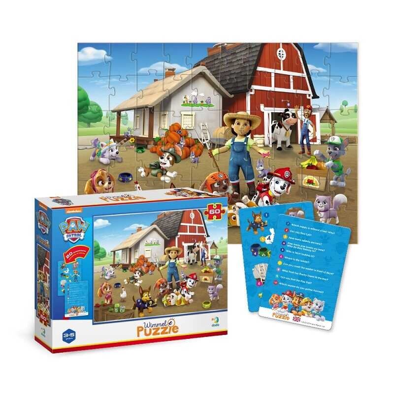Вімельпазл 200452 60 елементів "Paw Patrol на фермі" в коробці "DoDo" [Склад зберігання: Одеса №4] від компанії CD-Market - фото 1