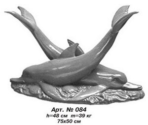 Фігури тварин «Дельфіни» Н=50 см