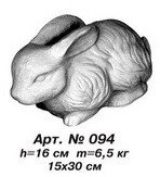 Фігури тварин «Заєць» 15х30 см, Н=16 см