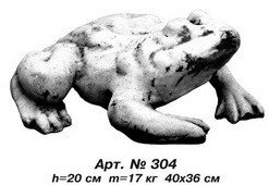 Фігури тварин «Жаба» велика 40х36 см, Н=20 см арт. 304