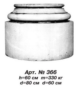 Колони База колони D=80 см, D=60 см, Н=60 см